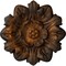 Ekena Millwork Emery Leaf Ceiling Medallion, Hand-Painted Rust, 7 5/8"OD x 1"P CM07EMRUS - alternate 1